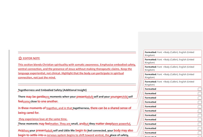 proofread, copy edit, format, workbook, devotional christian book editor
